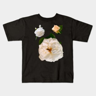 A rose by any other name would be just as sweet - white roses save the bees Kids T-Shirt